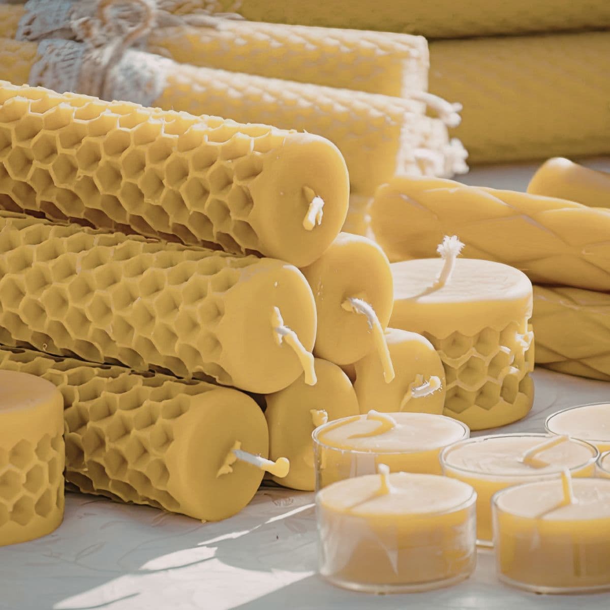 Sample Beeswax Candle Set